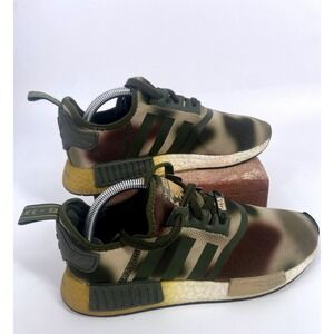 Adidas NMD R1 Star Wars The Mandalorian Camo Sneakers Shoes Women's Size 8.5